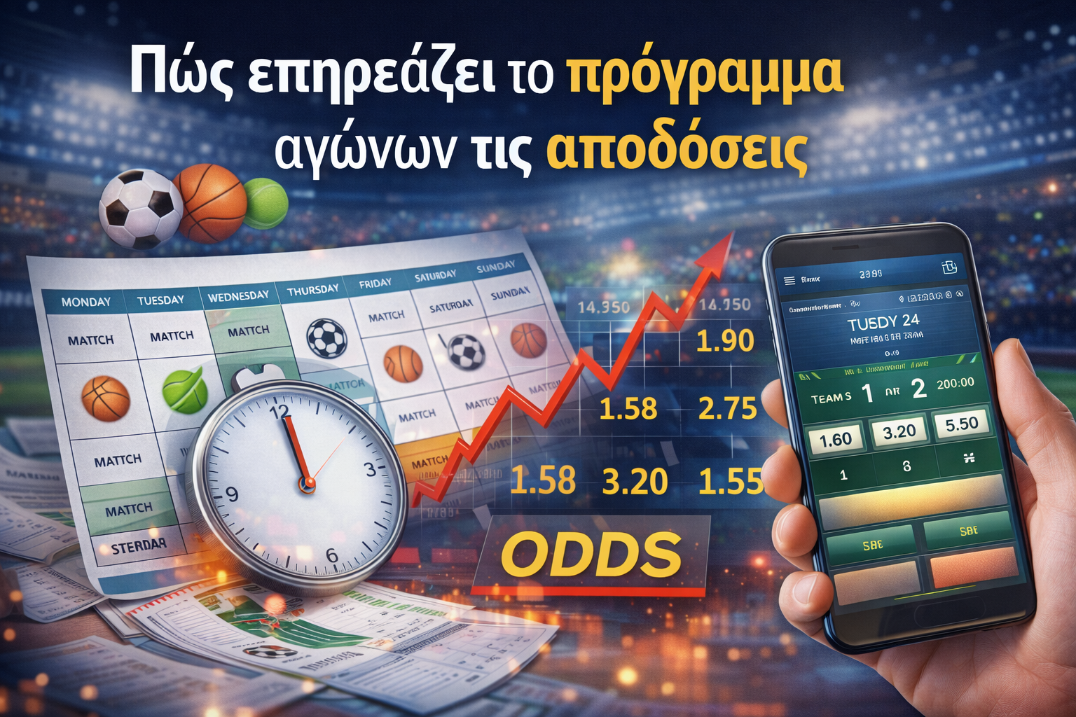 Πρόγραμμα αγώνων και αποδόσεις – γιατί είναι κρίσιμος παράγοντας