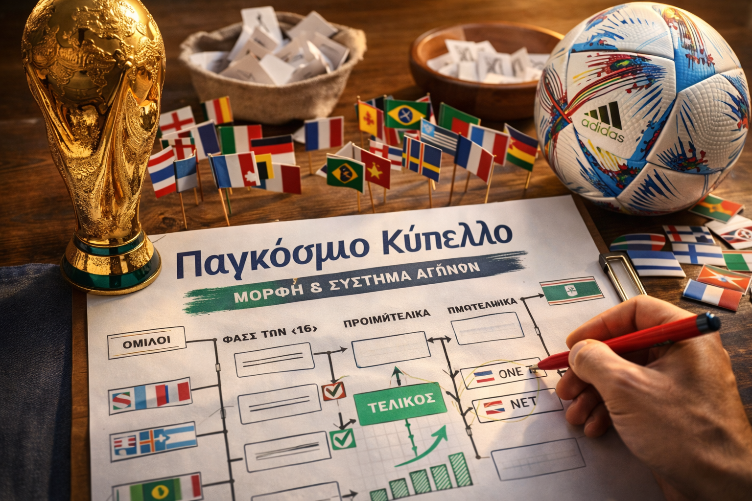 Πώς Λειτουργεί το Παγκόσμιο Κύπελλο – Μορφή, Κλήρωση και Σύστημα Αγώνων