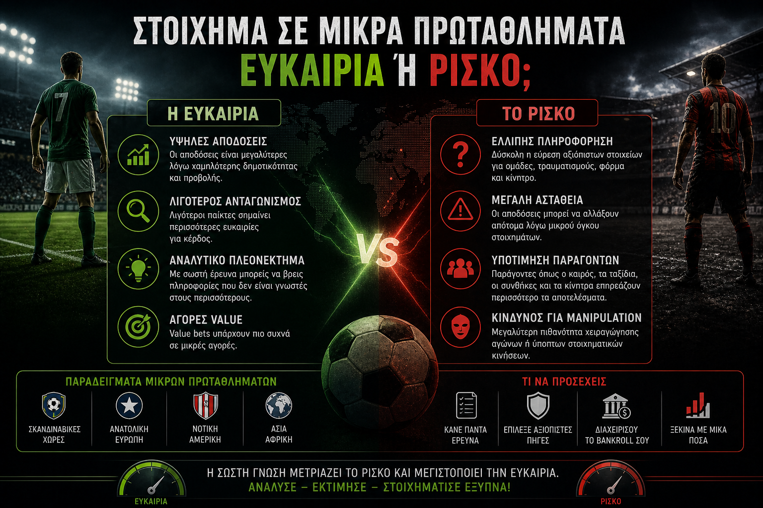 Στοίχημα σε μικρά πρωταθλήματα: ευκαιρία ή ρίσκο